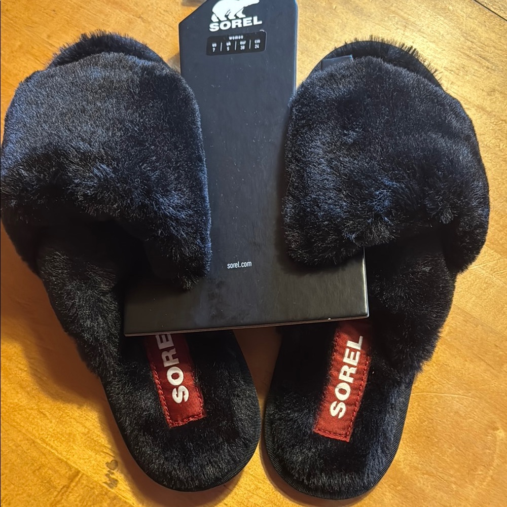 Sorel Women's Black Slippers